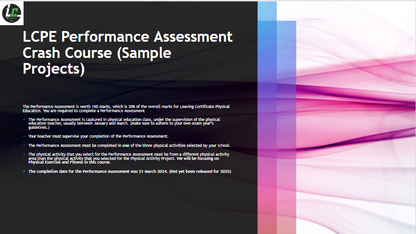 LCPE Performance Assessment Guide (Sample Projects)